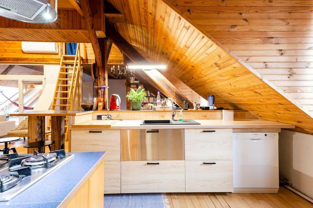 Rooftop 180M2 Loft With Private Sauna, Bratislava Exteriör bild